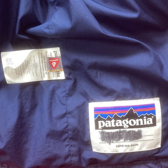 Patagonia Nano Puff Kids/Boys Sz.14 XL Navy Blue - Picture 5 of 7